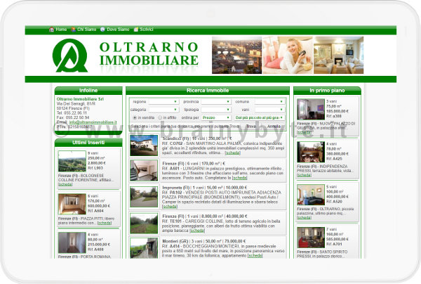 Sito web per agenzia immobiliare a Firenze