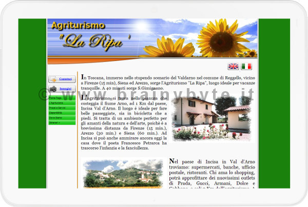 Sito web per agriturismo reggello a Firenze