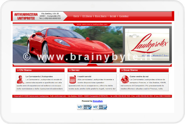 Sito web per autocarrozzeria a Compiobbi