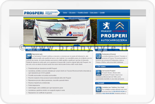 Sito web per autocarrozzeria a Pontassieve