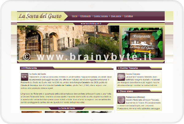 Sito web per ristorante a Firenze