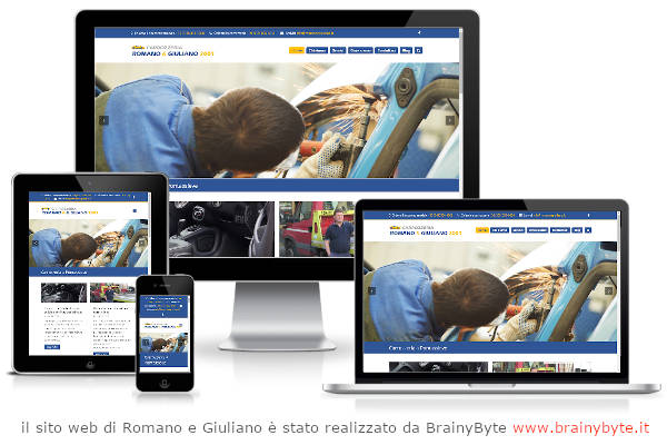 Il sito web di Romano e Giuliano è stato realizzato da www.brainybyte.it