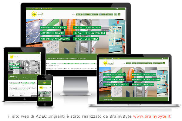 Il sito web di ADEC Impianti è stato realizzato da www.brainybyte.it