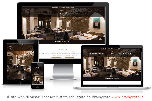 Il sito web di Vasari FoodArt è stato realizzato da www.brainybyte.it