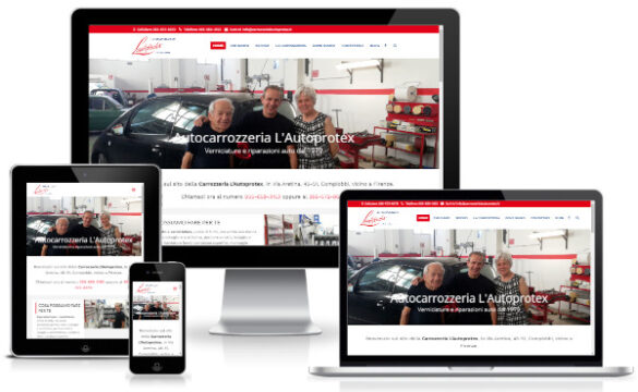 Il Sito Web Di Carrozzeria L'Autoprotex è Stato Realizzato Da Www.brainybyte.it