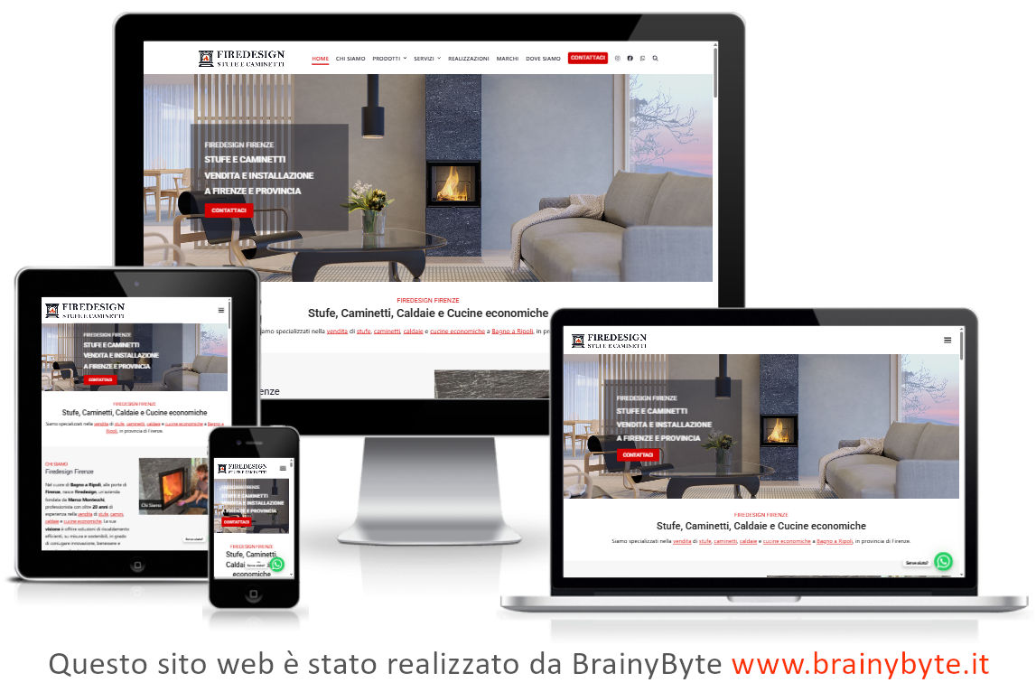 Sito web per negozio di stufe e caminetti a bagno a ripoli