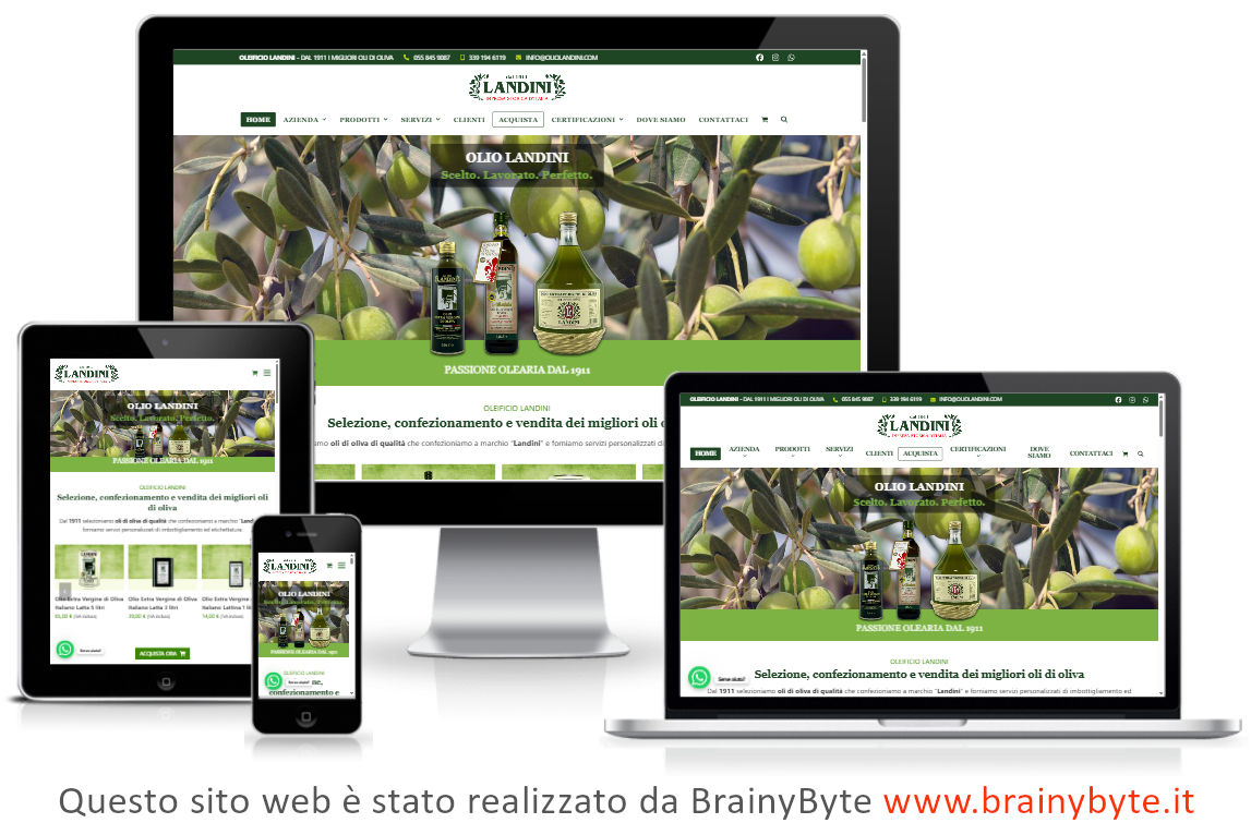Sito web per oleificio a Borgo San Lorenzo